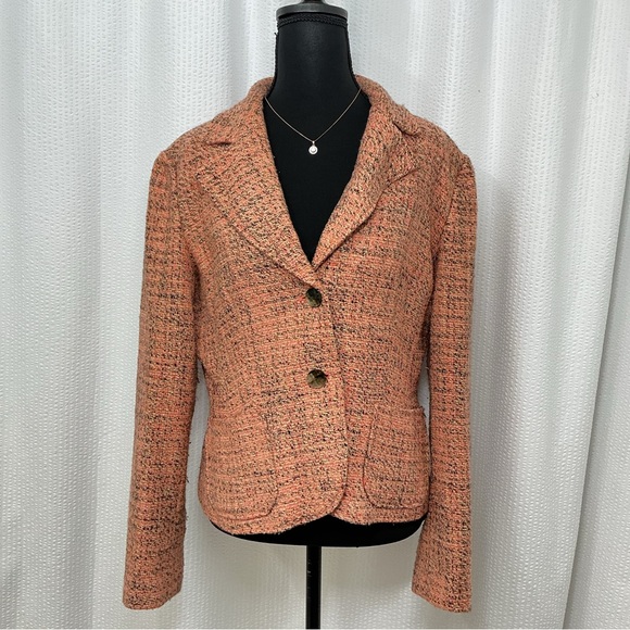 None Jackets & Blazers - Women's Salmon Tweed Blazer